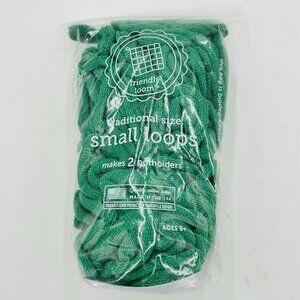 Friendly Loom 7” Traditional-Sized Green Potholder Weaving Loops Mini Bag